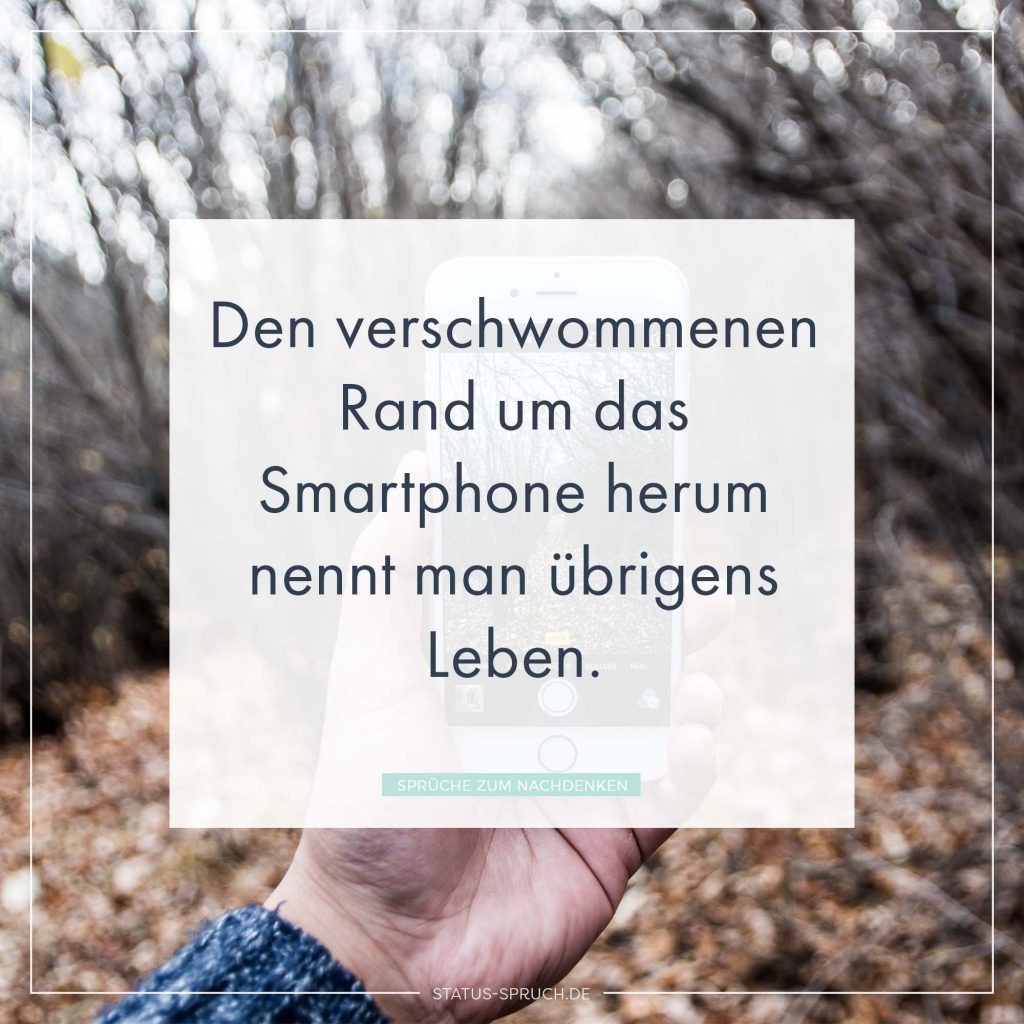 Den verschwommenen Rand um das Smartphone herum nennt man übrigens